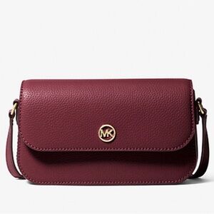 Michael Kors Jet Set Travel Small Pebbled Leather Crossbody Bag